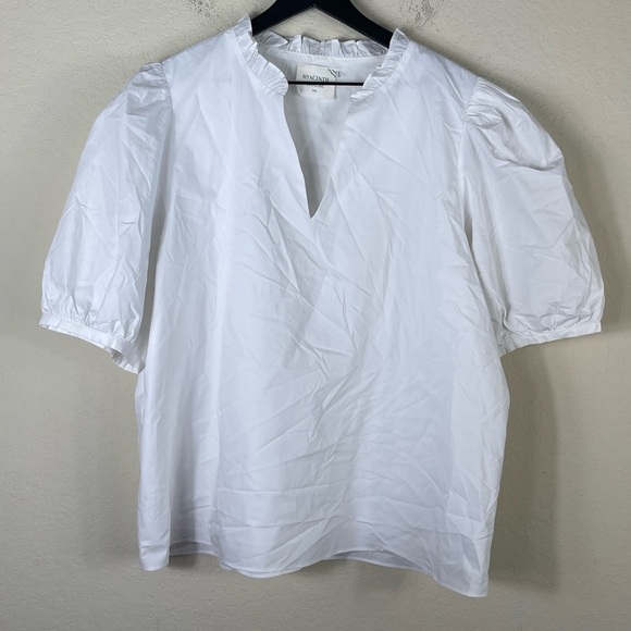 Tuckernuck Hyacinth House White Ruffle Leigh Top Size XXL - Picture 2 of 8